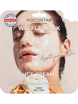 Kocostar Waffle Ice Cream Sheet Μάσκα Προσώπου για Ενυδάτωση 40gr