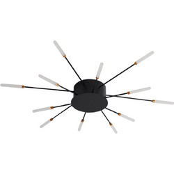 CCC 709-12 LED ΟΡΟΦΗΣ ΜΑΥΡΟ ΑΚΤΙΝΕΣ Φ80x7