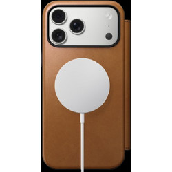 Θήκη iPhone 17 Pro Max Nomad Modern Leather Folio Δερμάτινο Πορτοφόλι με MagSafe - English Tan (NM014124858)