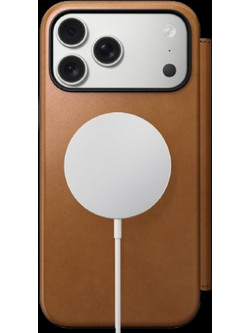 Θήκη iPhone 17 Pro Max Nomad Modern Leather Folio Δερμάτινο Πορτοφόλι με MagSafe - English Tan (NM014124858)