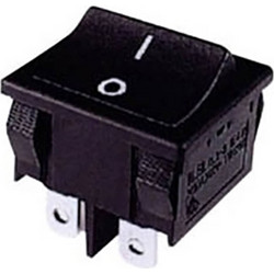 ΔΙΑΚΟΠΤΗΣ ROCKER ΜΕΣΑΙΟΣ 6P ON-ON 6A/250V ΜΑΥΡΟΣ RL3-222 YNX/DIE (ΣΕΤ ΜΕ 10)