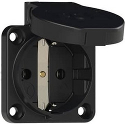 ΠΡΙΖΑ ΧΩΝΕΥΤΗ ΣΟΥΚΟ 3P 16A ΜΕ ΚΑΠΑΚΙ IP54 ΜΑΥΡΗ S-NOVA TYPE 105-0ss PCE (ΣΕΤ ΜΕ 5)