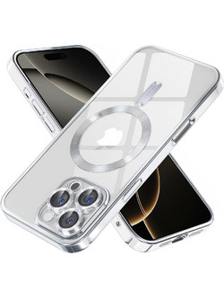 Techsuit Θήκη Luxury Crystal MagSafe iPhone 16 Pro Silver