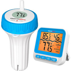 ThermoPro Ψηφιακό Ασύρματο Θερμόμετρο Πισίνας Digital 500ft Wireless Pool Thermometer with Large Backlit Display, IPX8 (TP-211B)