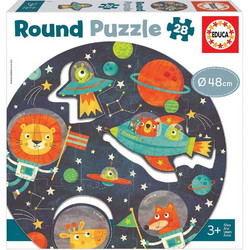 Παιδικό Puzzle Educa Round The Space 28 Κομμάτια