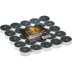 Κεριά Ρεσώ Αρωματικά Μαύρα Argan O3.5x1.5cm - 25 τμχ