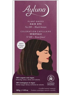 Ayluna Plant-Based Hair Dye 100 Black Brown 100gr
