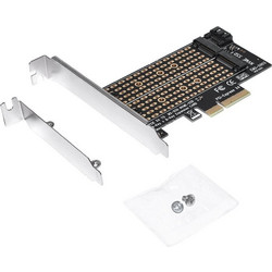 Makki M2 SSD NVMe+SATA (M-key+B-key) to PCI Express 3.0 4x adapter - -M2-PCIE-2X - (MAKKI-M2-PCIE-2X)
