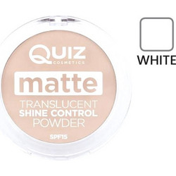 Qiuz Matte Translucent Shine Control White Pressed Powder SPF15 10gr