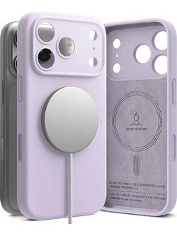 Ringke Θήκη Silicone Magnetic MagSafe iPhone 17 Pro Light Purple