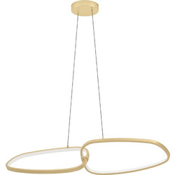 Eglo Lodosa Κρεμαστό Φωτιστικό Οροφής Δίφωτο LED με Θερμό Λευκό Φως Λευκό 390205