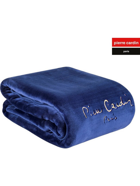 ΚΟΥΒΕΡΤΑ ΜΟΝΗ 160X220 PIERRE CARDIN NANCY 545 NAVY (9)