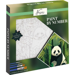 PAINT BY NUMBERS 20Χ20 εκ. ΠΑΝΤΑ & 4 ΠΙΝΕΛΑ (002.AR2009-GE)