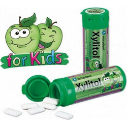 Miradent Xylitol for Kids πράσινο μήλο 30τμχ
