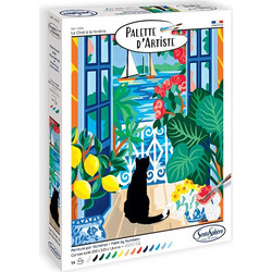 SentoSphere PALETTE D'ARTISTE Paint by Numbers - Γάτα στο Παράθυρο 028-45212