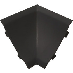 Γωνία Εσωτερική Αρμοκάλυπτρου Μαύρη 4x2.5x4cm AlphaB2B