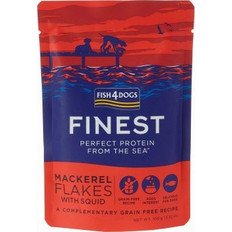 Fish4dogs Finest Pouch Mackerel Flakes with Squid 100gr