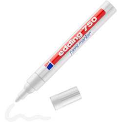 Edding Μαρκαδόρος Λαδιού 750 με μύτη 2-4mm Λευκό