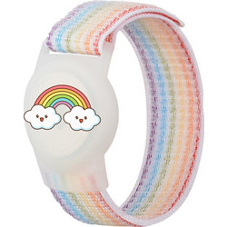 Hurtel Θήκη AirTag με Λουράκι Καρπού Rainbow