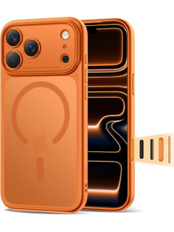 Tech-Protect Magpeak MagSafe CC Back Cover Matte Cosmic Orange (iPhone 17 Pro)