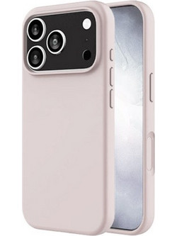 Θήκη Rubber Ενισχυμένης Σιλικόνης για iPhone 17 pro max Mπέζ-Ρόζ