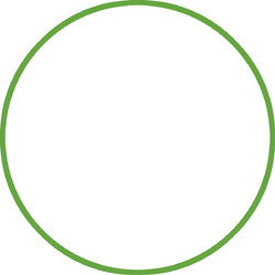 Χούλα-Χουπ 70cm - Φ19mm - 175gr, Πράσινο 48059