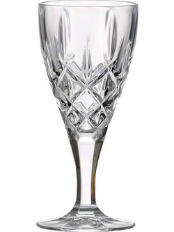 Crystal Bohemia Σετ Ποτήρια Ούζου Κρυστάλλινα Κολωνάτα Sheffield 180ml 6τμχ CBH00702326