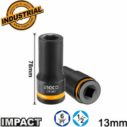 Καρυδάκι Ingco Μακρύ Impact-Αέρος 1/2'' 13mm HDIS12132L