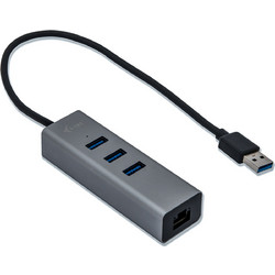I-tec 8595611701856 USB Hub 3.0 USB-A με 4 Θύρες USB-A / Ethernet