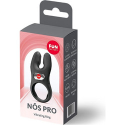 Fun Factory Nos Pro Vibrating Cock Ring Ελαστικό Δαχτυλίδι Πέους Σιλικόνης με Δόνηση Μαύρο