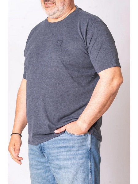 T-SHIRT Κ/Μ CASA MODA ΒΑΜΒΑΚΕΡΟ ΜΟΝΟΧΡΩΜΟ. - ΡΑΦ