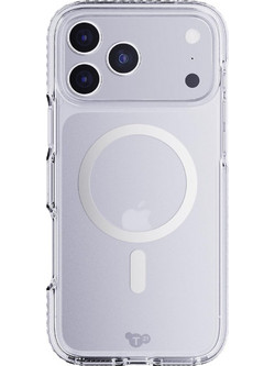 TECH21 IPHONE 17 PRO MAX CASE (T21-11430) EVOCRYSTAL W/MAGSAFE CLEAR/METALIC SILVER