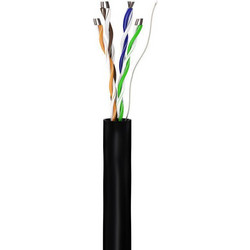 Goobay U/UTP Cat.5e Καλώδιο Δικτύου Ethernet 100m Black