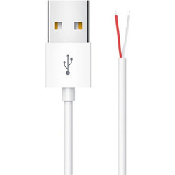 Powertech CAB-U156 Καλώδιο 1m White