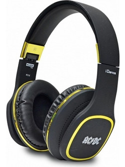 iDance ACDC 100GD Ασύρματα Bluetooth Ακουστικά Over Ear Μαύρα