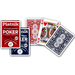 Piatnik - Classic Series Poker Size Playing Cards (Red Color)