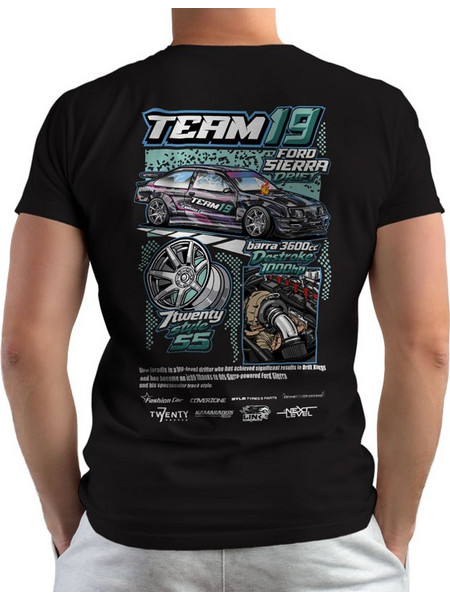 GEO TEAM 19 - 2026 - Double Sided T-shirt (Κοντομάνικο Ανδρικό / Unisex) - Deep black
