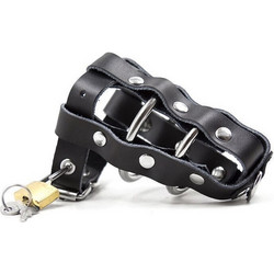 Ohmama Lockable Penis Cage Metallic Rings