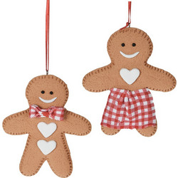 Στολίδι gingerbread Αγόρι & Κορίτσι,11cm