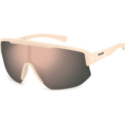 Polaroid Eyewear PLD7047/S Z1P/JQ Αθλητικά Γυαλιά Ηλίου Μάσκα Κοκάλινα Ροζ με Μαύρο Polarized Φακό