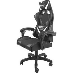Fury Avenger L Καρέκλα Gaming Δερματίνης Μαύρη Λευκή NFF-1711