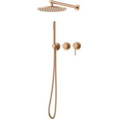 Εντοιχιζόμενο Σετ Ντουζ Πλήρες 2 Εξόδων DECO Brushed Rose Gold PVD 2045007651