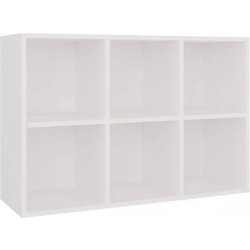 Topeshop Malax White Βιβλιοθήκη 90x30x60cm M-MP-R-MLX-MINI 2X3-BIA