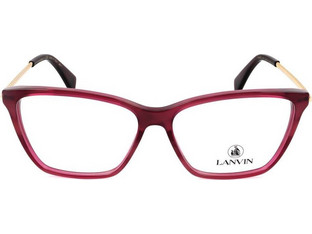 Lanvin LNV2605 602 Γυναικείος Σκελετός Γυαλιών Οράσεως Κοκάλινος Μεταλλικός Χρυσός Μπορντό