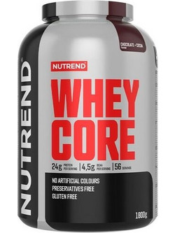 Nutrend Whey Core Chocolate & Cocoa Πρωτεΐνη Ορού Γάλακτος Χωρίς Γλουτένη 1.8kg