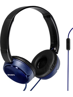 Sony MDR-ZX310AP Ενσύρματα Ακουστικά On Ear Μαύρα Μπλε