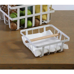 ΠΕΤΣΕΤΟΘΗΚΗ ΜΕΤΑΛΛΙΚΗ 20x20x8 (SEZEN WHITE) - NEF NEF HOMEWARE SEZEN WHITE / 100% ΜΕΤΑΛΛΙΚΟ