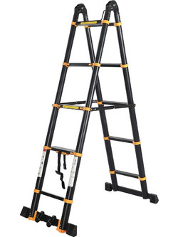 Pallbest Διπλή Σκάλα Αλουμινίου 2x6 Σκαλοπάτια CM706CL
