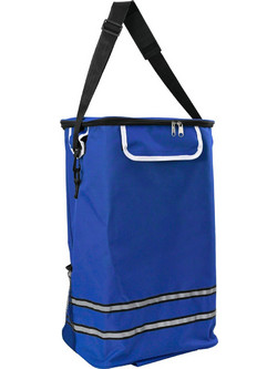 vidaXL Καρότσι Αγορών 1 Μπλε 47 x 39 x 100,5 εκ. Ύφασμα Oxford