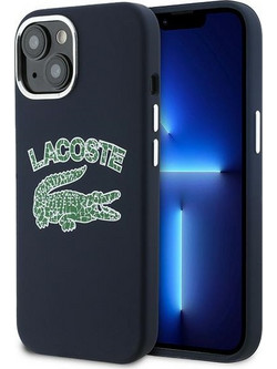 Lacoste Silicone Cracked Logo MagSafe - θήκη για Apple iPhone 15 / 14 / 13 - Μπλε